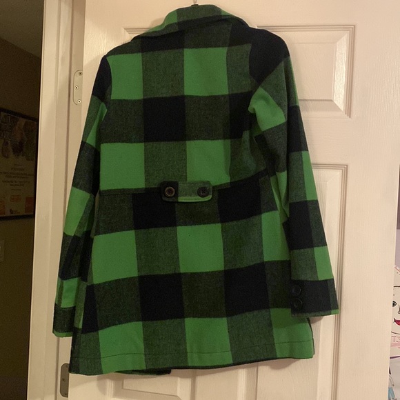 Billabong women’s plaid pea coat, size small! - Picture 6 of 8